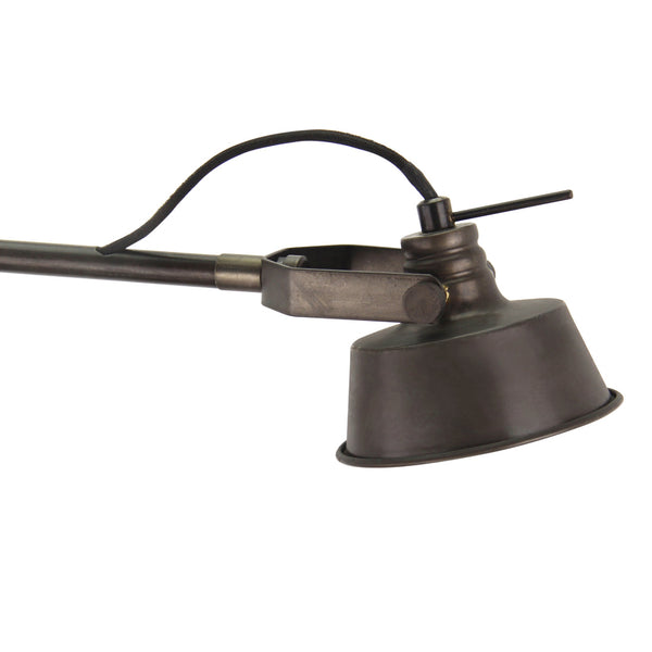 Various Max Table Lamp – Industrial Design – Black Metal & Wood – GU10 – 40 cm high