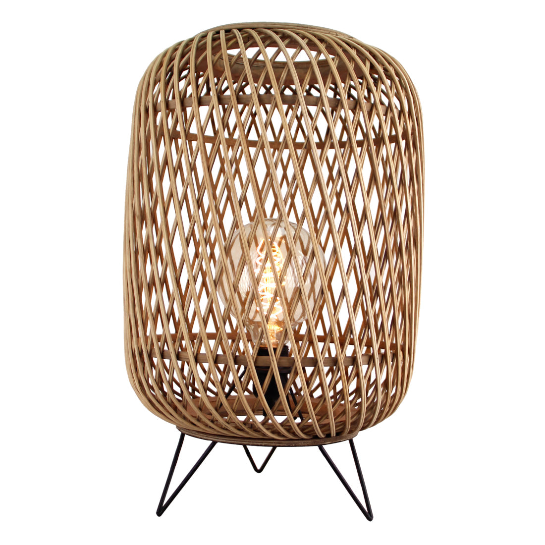 Lampada da Tavolo Naturale Cross Variabile – 1-bulbo – Ø22 o Ø32 cm