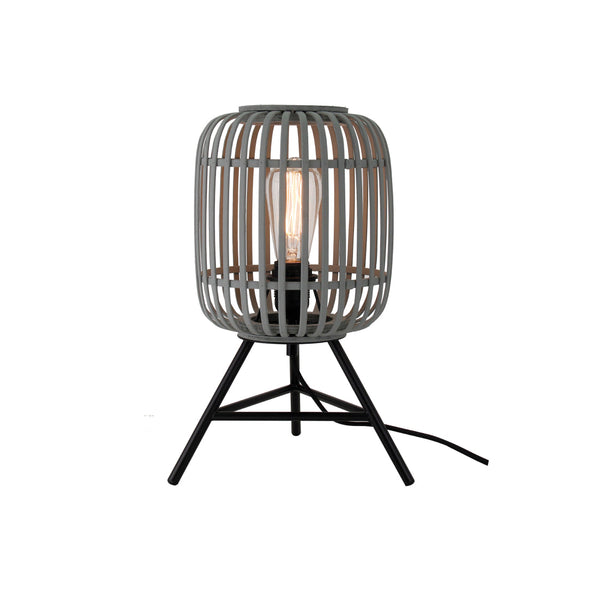 Various Table Lamp - Rattan Shade - Ø22cm - Total Height 42cm - Metal Tripod - Stylish Table Lamp