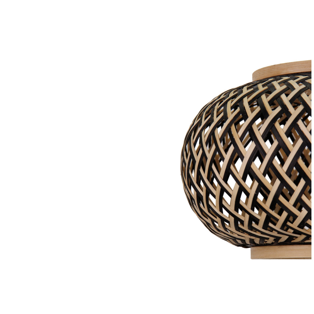 Various Table Lamp Weaving – Metal/Bamboo – Ø28 cm – 1 Flame, E27 Socket