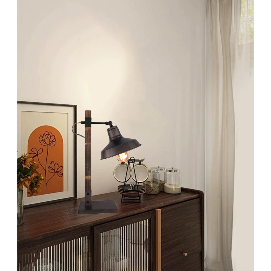 Various Max Table Lamp – Black – Industrial Design – 45 cm Height