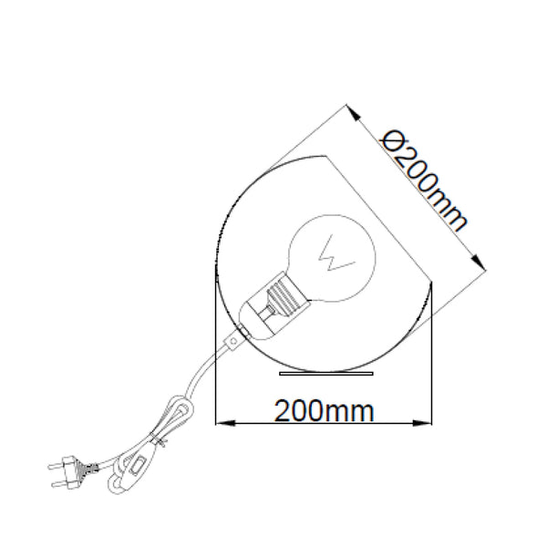 Lampe de table Sfera Variée – Design Élégant en Ø20 & Ø25 cm | Couleurs Diverses