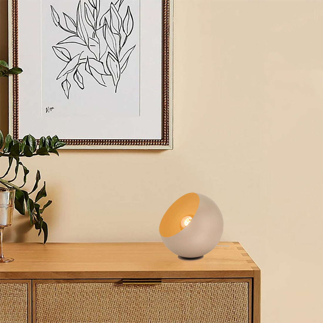 Lampada da Tavolo Sfera Variabile – Design Elegante in Ø20 e Ø25 cm | Colori Diversi