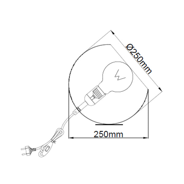 Lampe de table Sfera Variée – Design Élégant en Ø20 & Ø25 cm | Couleurs Diverses
