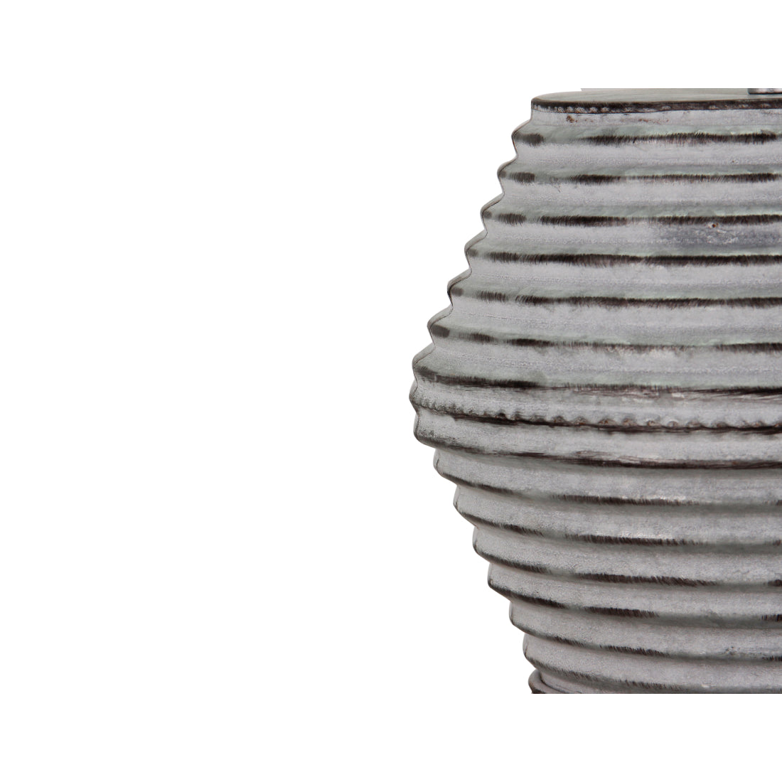 E27-fähige Tischlampe Various Tin – Silber