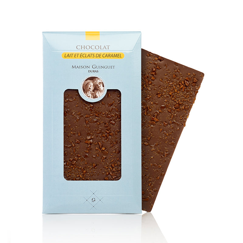 MILK CHOCOLATE BAR 36% COCOA WITH CARAMEL CHUNKS