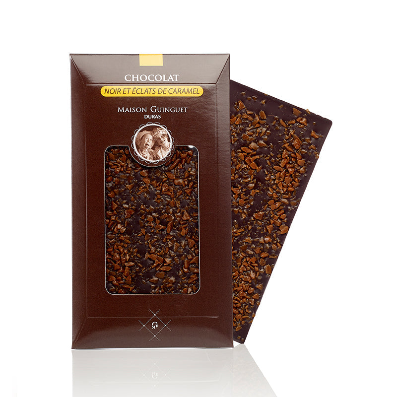70% Dark Chocolate Bar with Caramel Bits