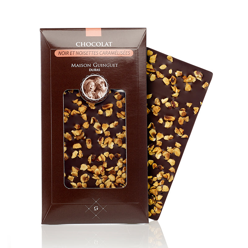 HAZELNUT DARK CHOCOLATE BAR