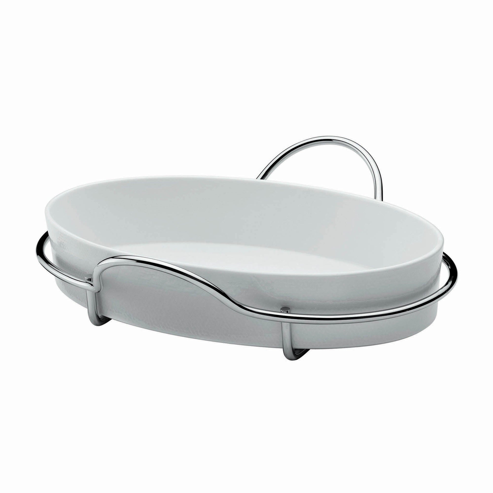 AL DENTE - LARGE OVAL BAKING DISH 40 cm WITH SUPPORT - SERAFINO ZANI