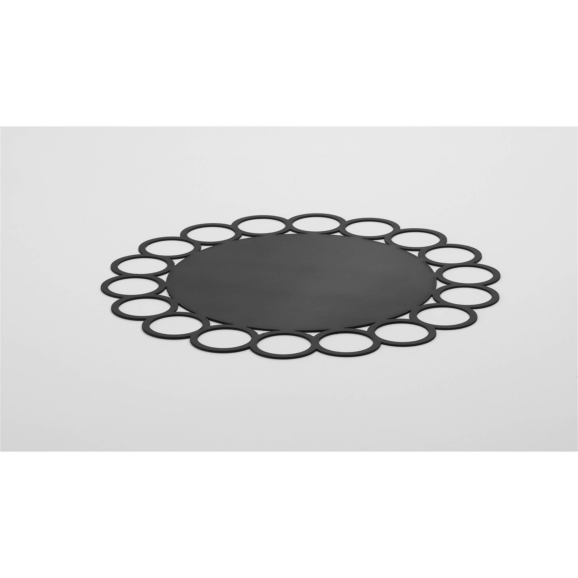 BLACK GIACOROTONDO PLATE - SERAFINO ZANI