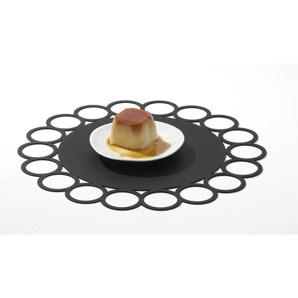 BLACK GIACOROTONDO PLATE - SERAFINO ZANI