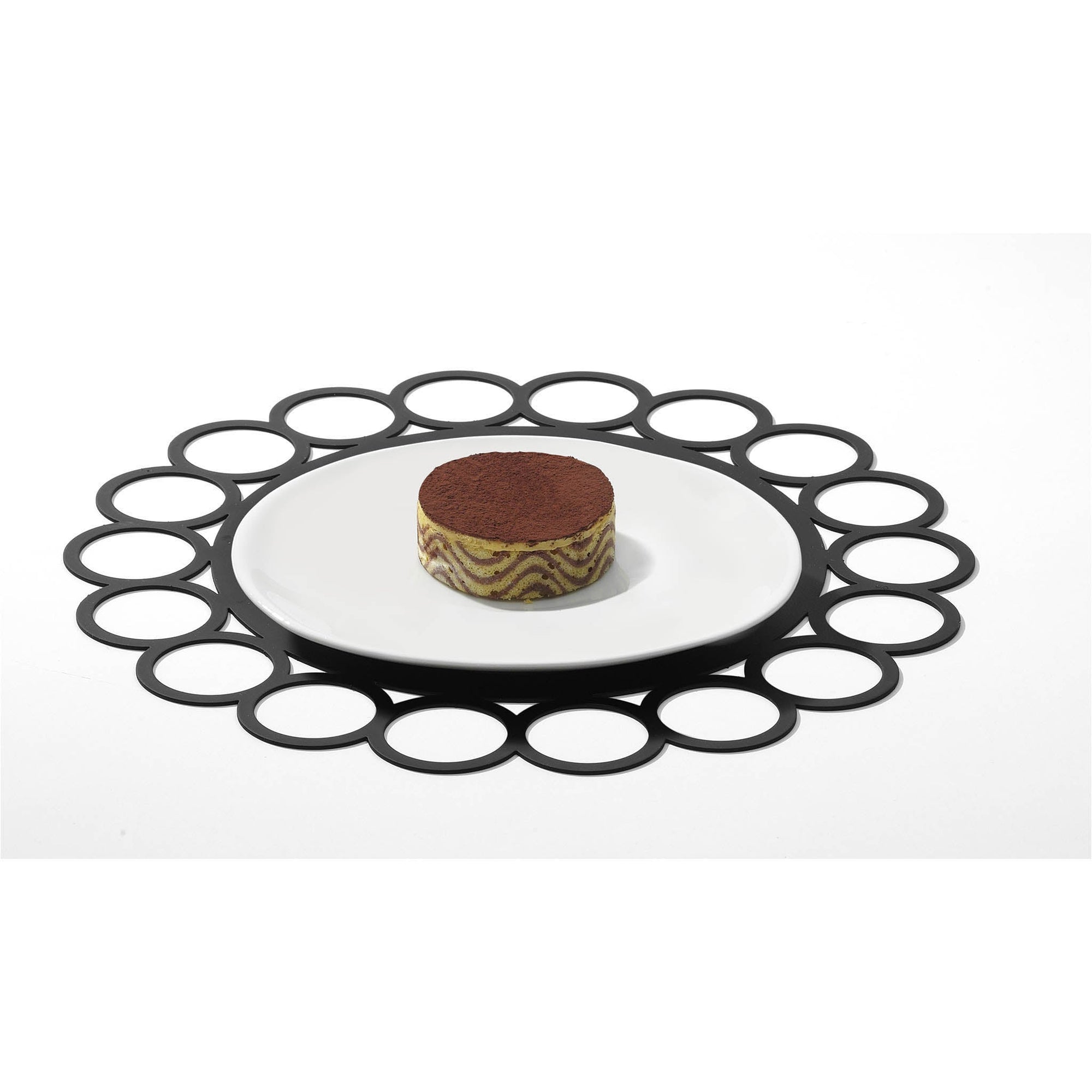 BLACK GIACOROTONDO PLATE - SERAFINO ZANI