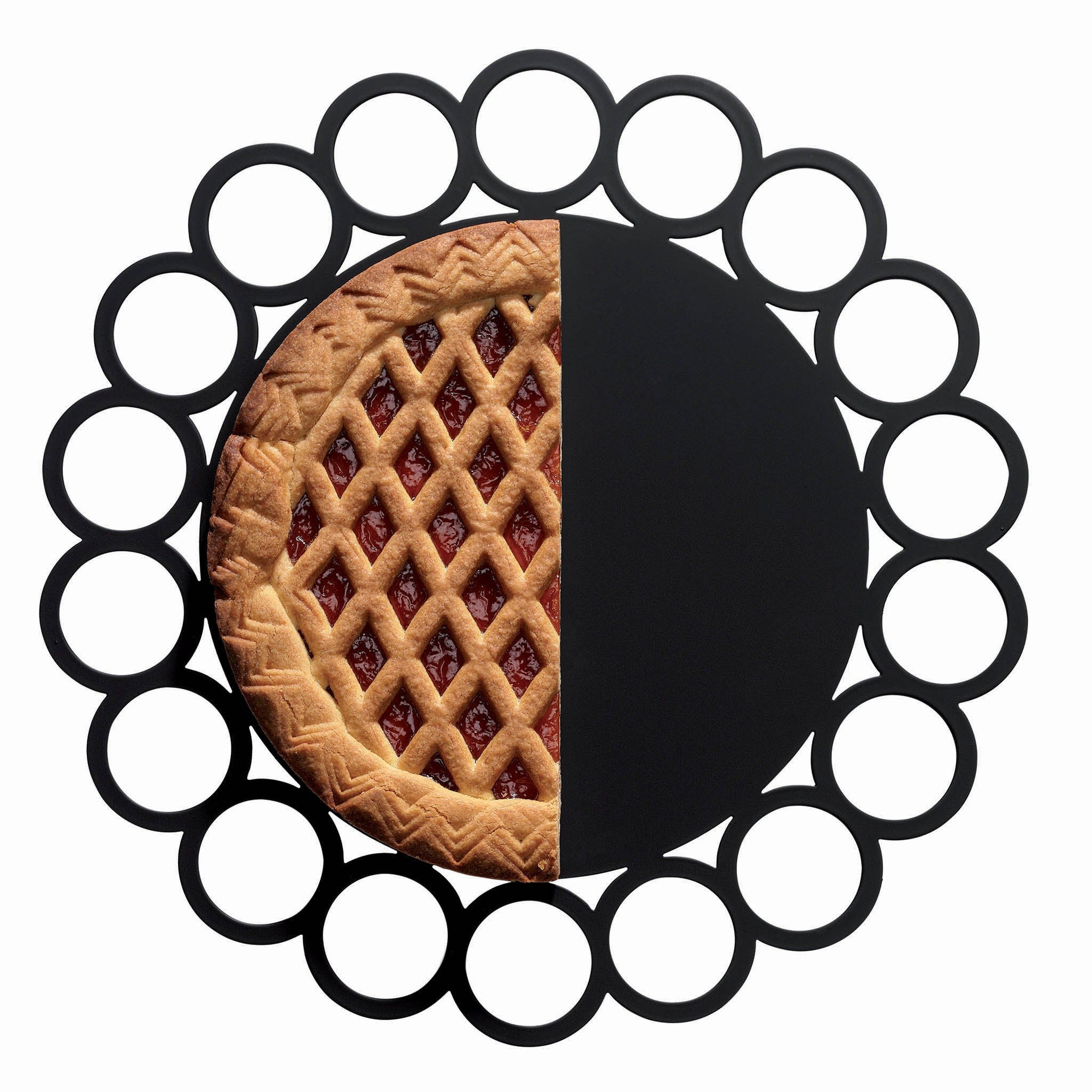 BLACK GIACOROTONDO PLATE - SERAFINO ZANI