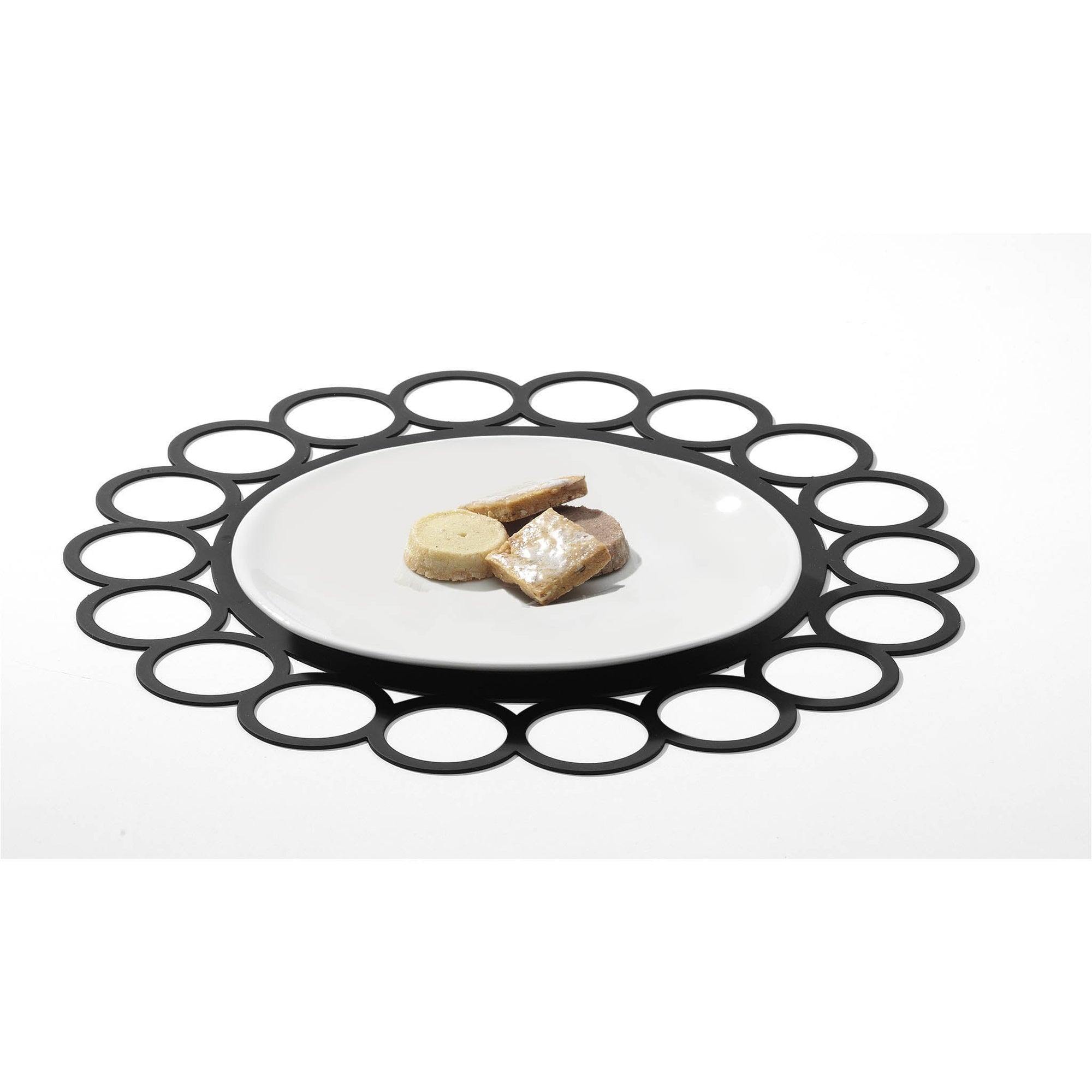 BLACK GIACOROTONDO PLATE - SERAFINO ZANI
