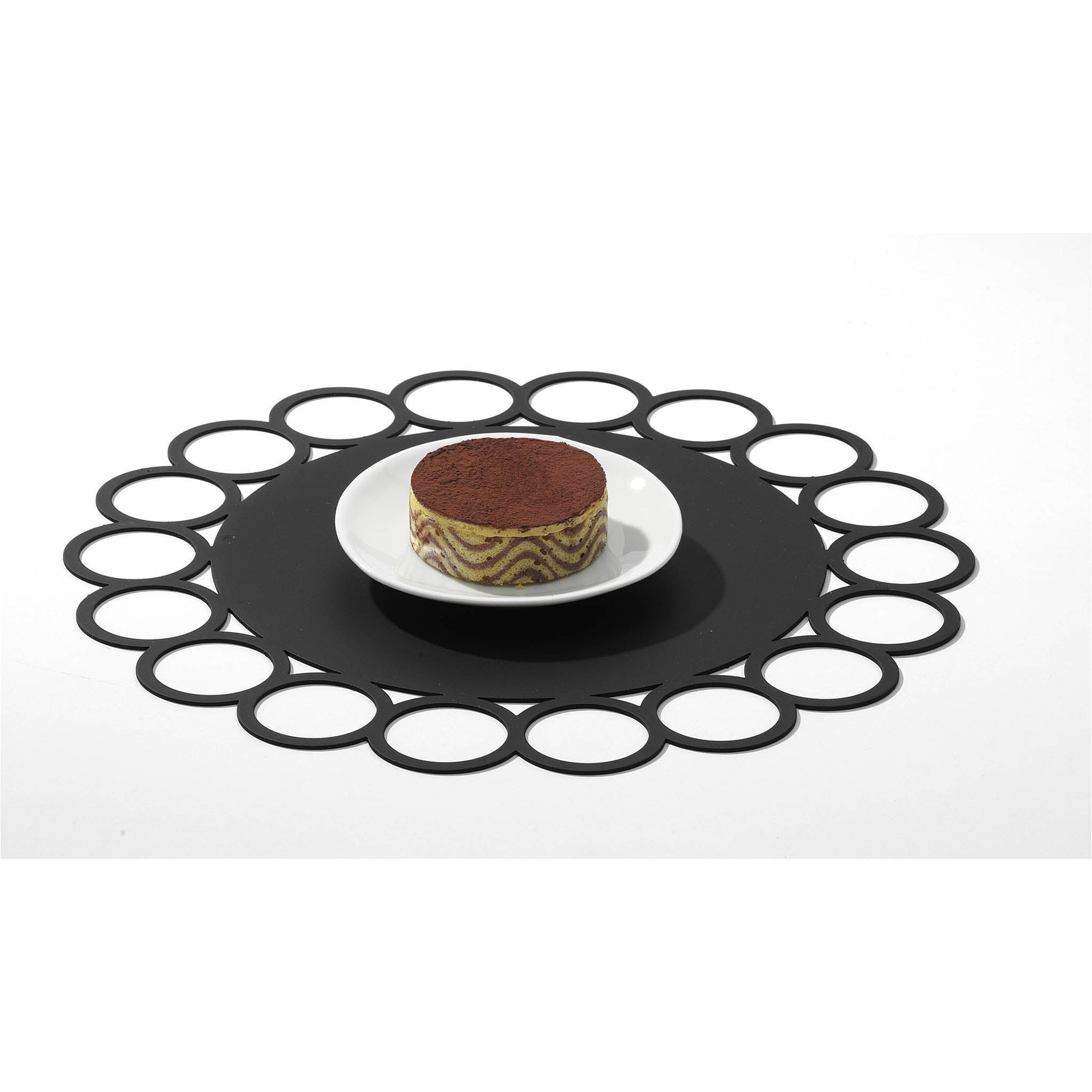 BLACK GIACOROTONDO PLATE - SERAFINO ZANI