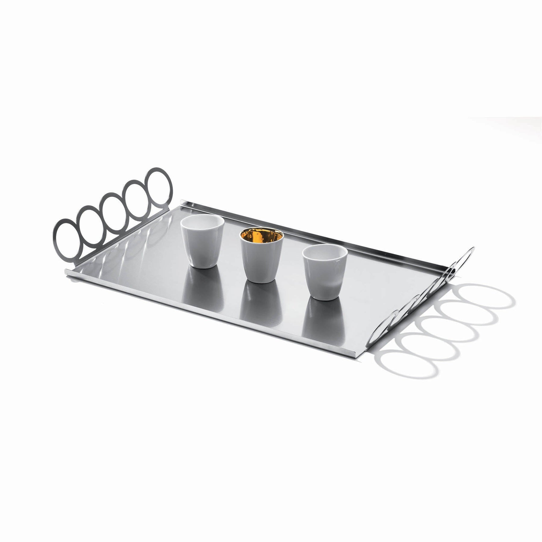 GIANT ROUND TRAY IN STEEL - SERAFINO ZANI