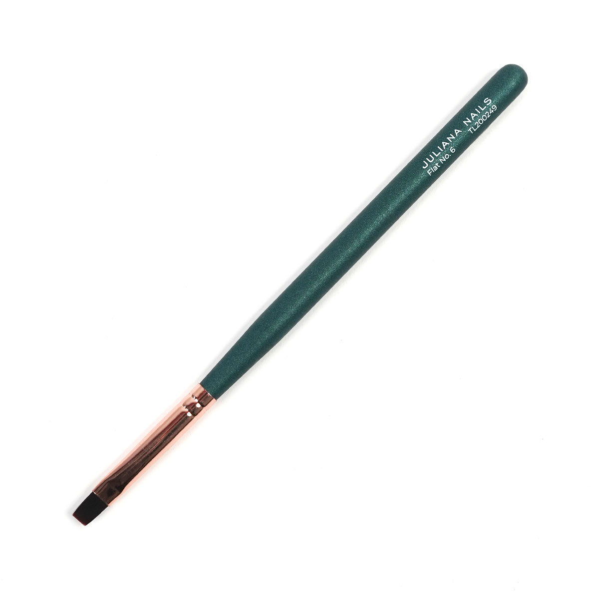 Gel Brush with Protective Cap - Green Edition - Flat No. 6