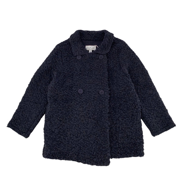 DOUBLE-BREASTED BOUCLE COAT