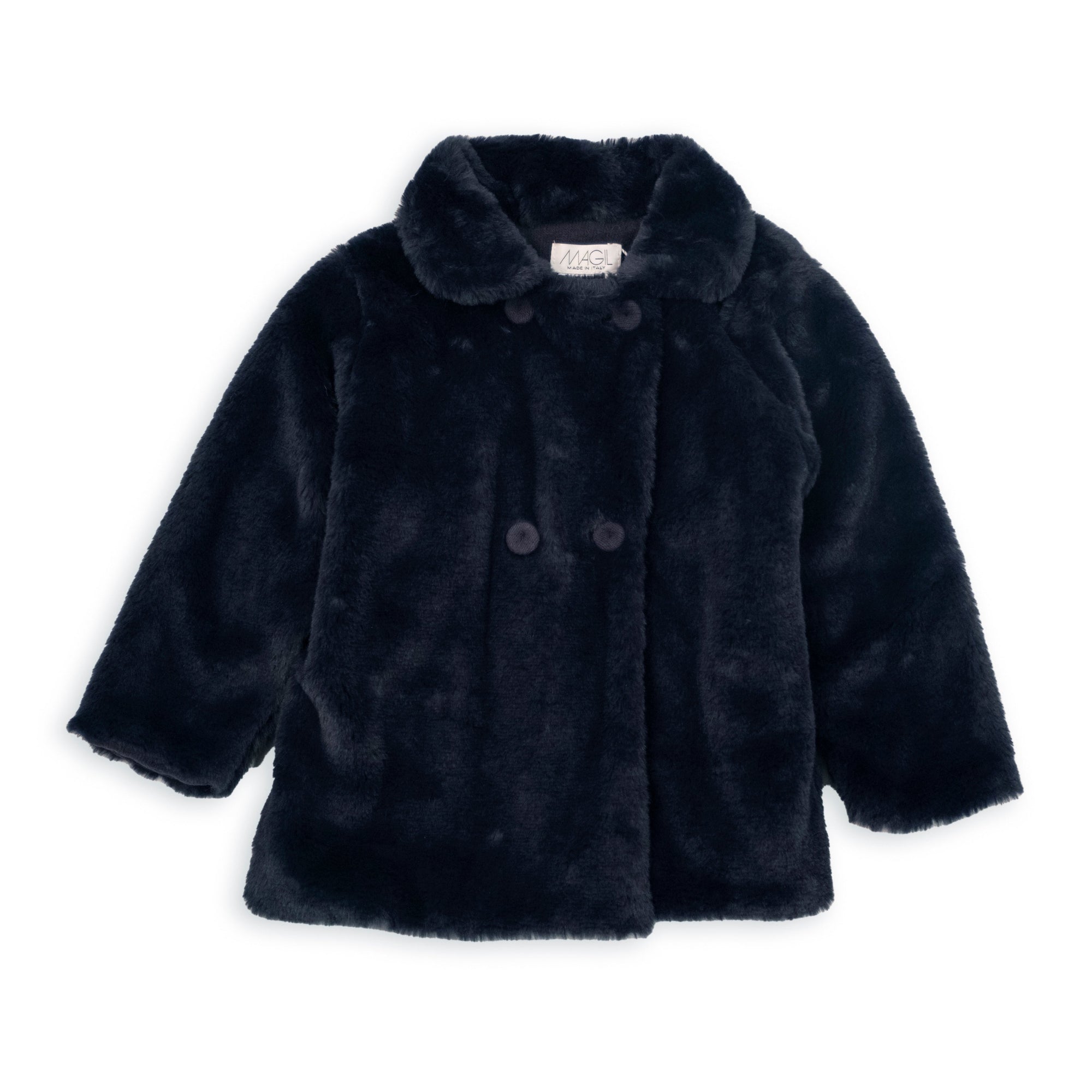 BLUE DOUBLE-BREASTED COAT