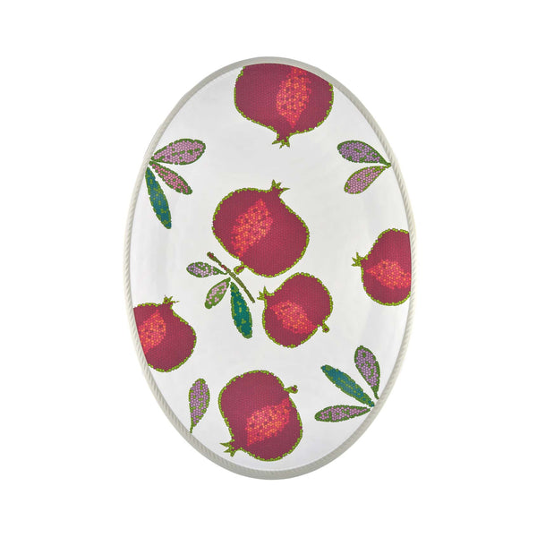 POMEGRANATE - LARGE OVAL TRAY - TOUCH-MEL