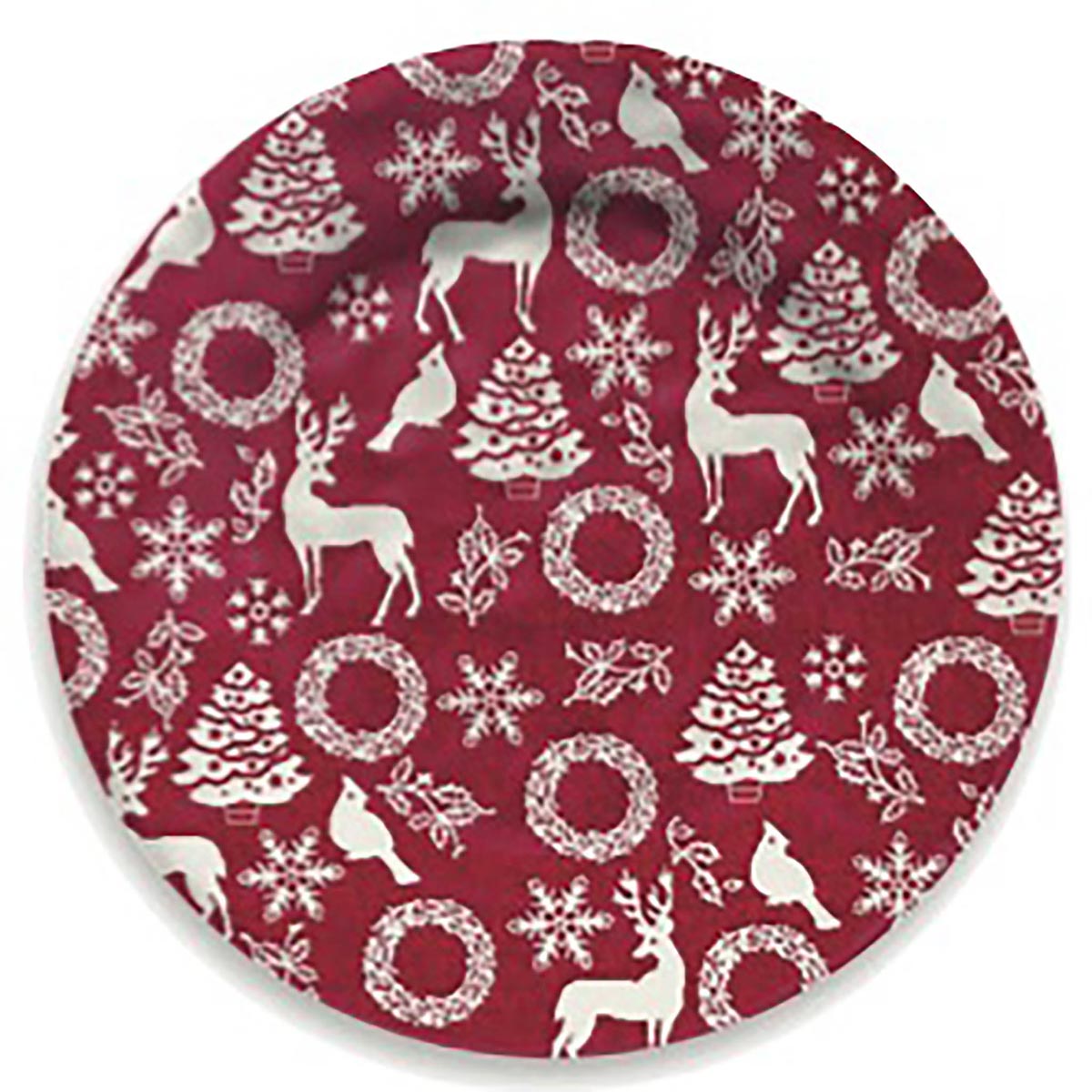 RED CHRISTMAS - DESSERT PLATE 4 PCS - TOUCH-MEL