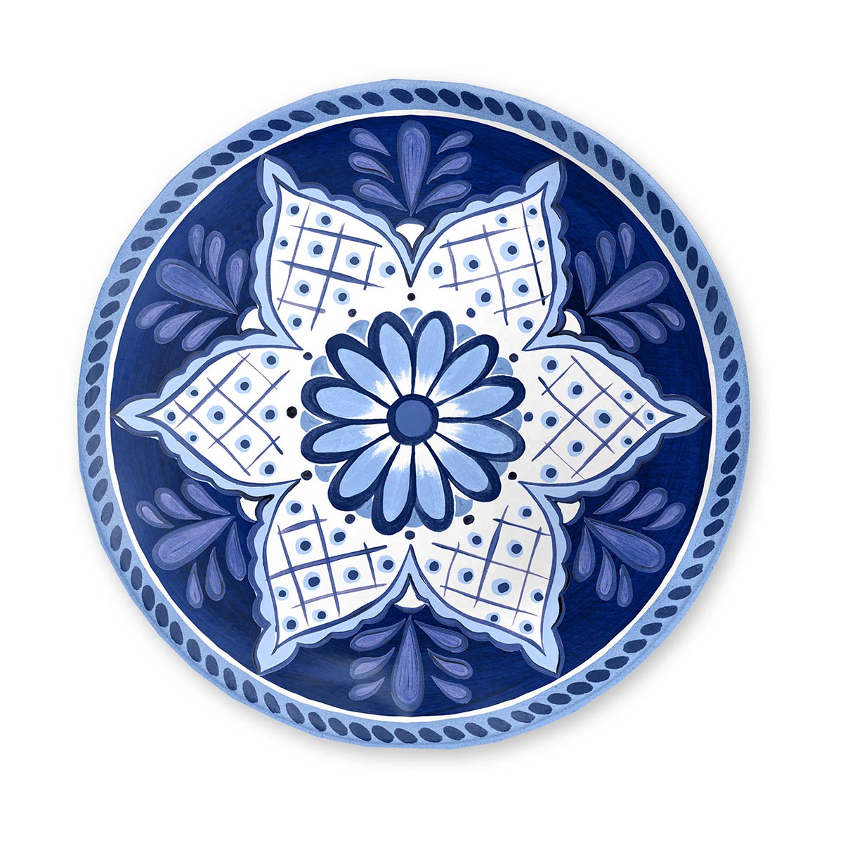 SANTORINI - DESSERT PLATE 3 PCS - TOUCH-MEL