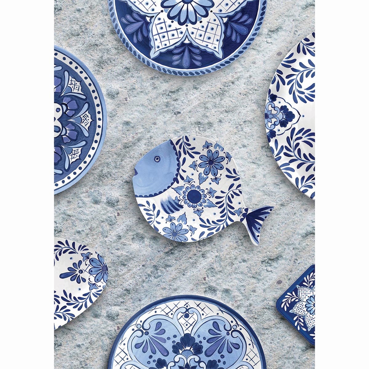 SANTORINI - FISH PLATE - TOUCH-MEL