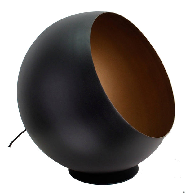 Zwarte Chericoni Occhio vloerlamp, Ø40 cm, 1 lichts met E27 fitting, voor een strakke en functionele verlichting.