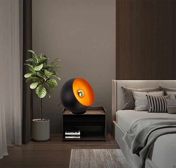 Elegante Chericoni Occhio vloerlamp, Ø40 cm, zwart ontwerp, met E27 fitting, een perfecte keuze voor sfeervolle verlichting.