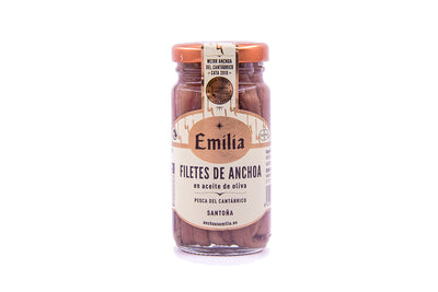 Anchovy Fillets in Olive Oil Series Gold - Cantabrian Fish jar 100g