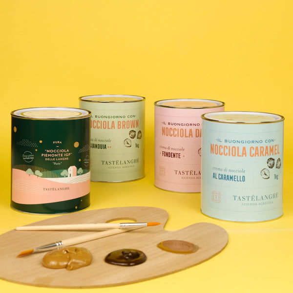 1 latta di Crema di Nocciole Piemonte IGP delle Langhe (1Kg) - Tastëlanghe Azienda Agricola