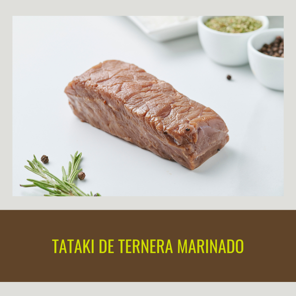 4 Marinated Beef Tataki, 150 g/unit and 4 bags of Pistachio Praline