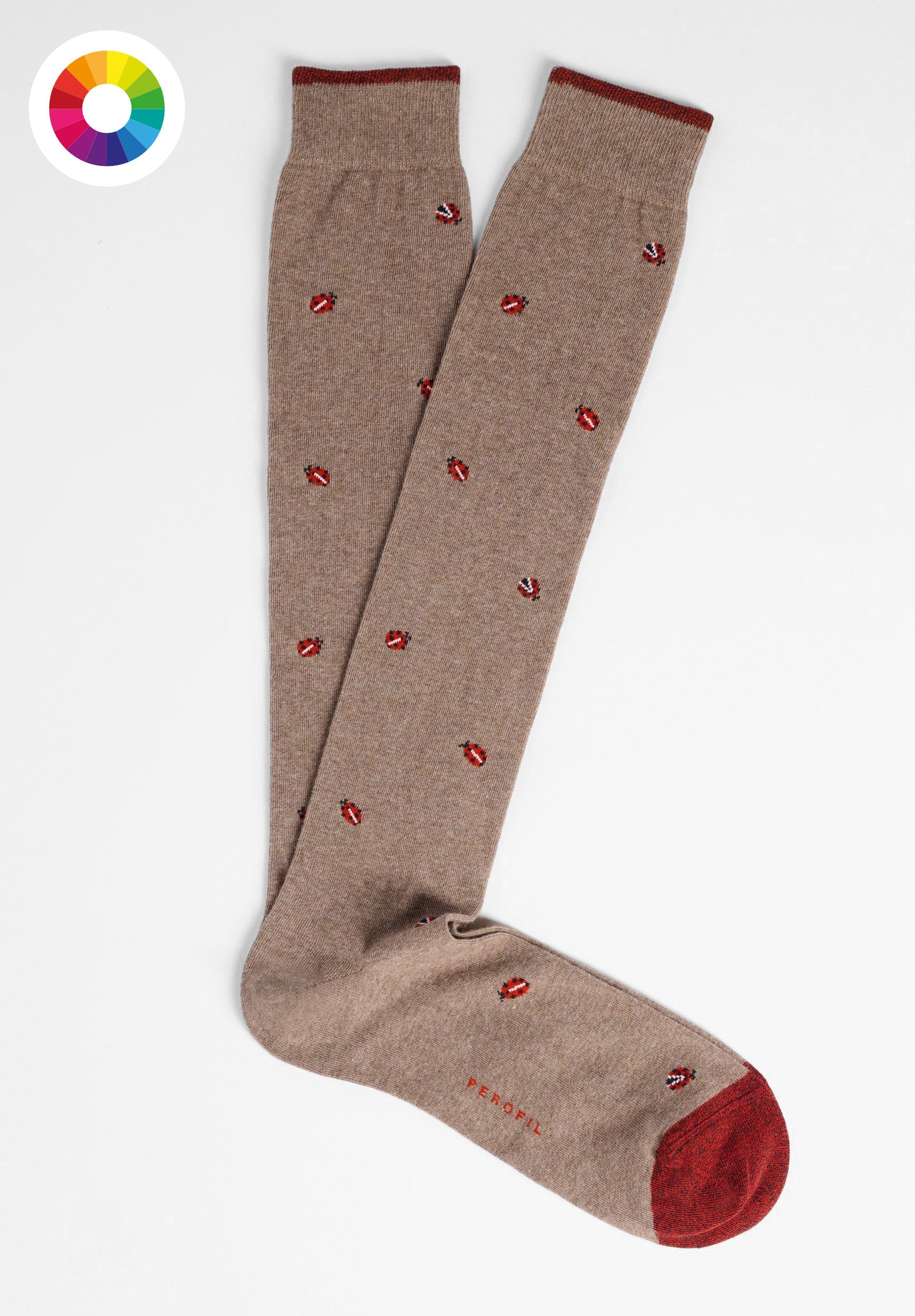 Long Ladybug Socks