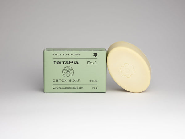 Detox soap with zeolite and sage