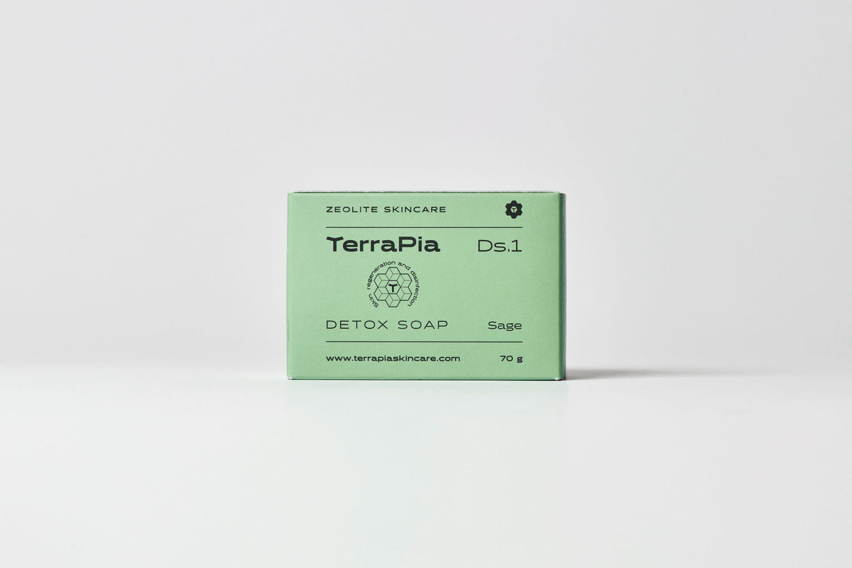 Detox soap with zeolite and sage