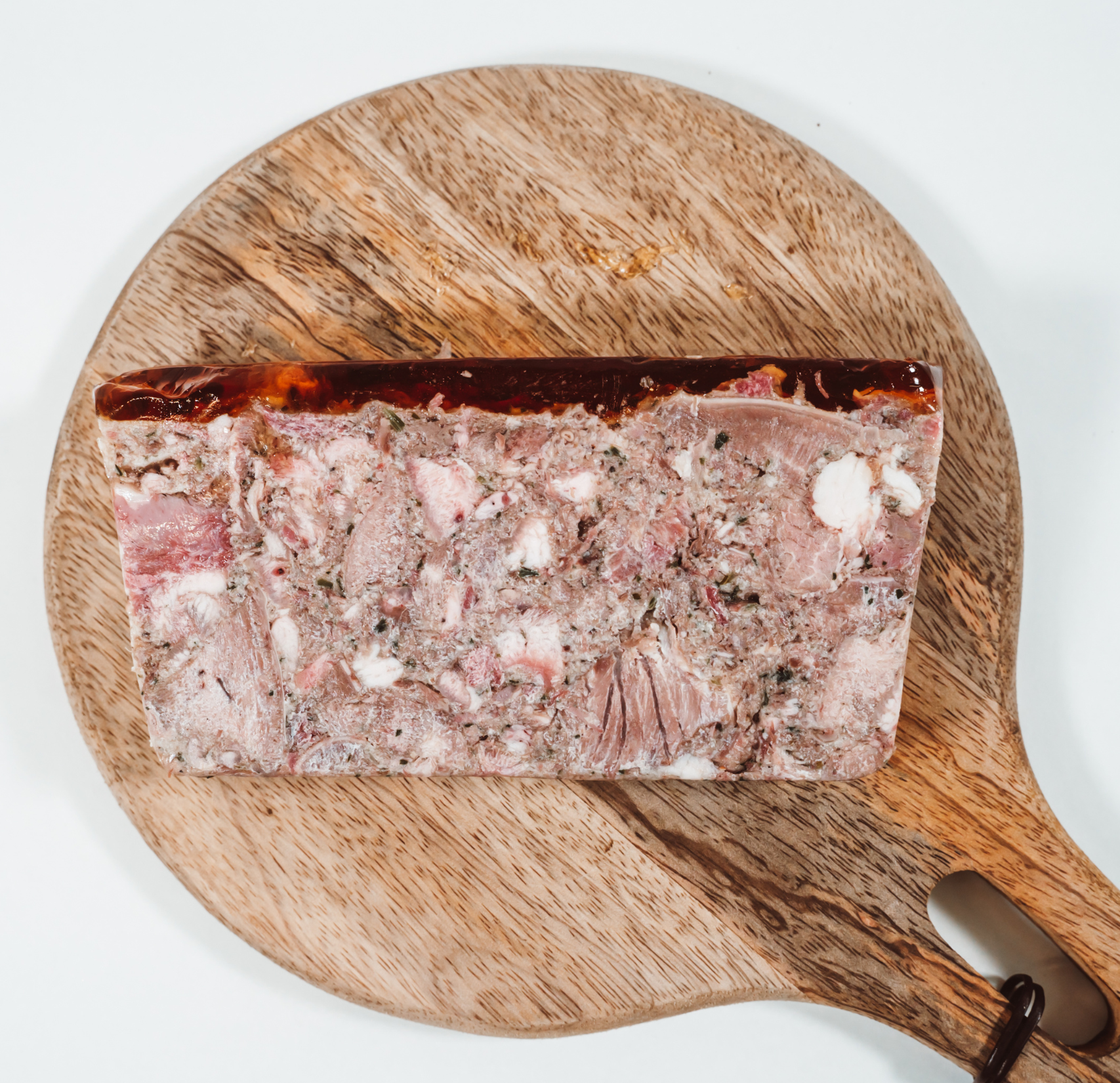 Vacuum-packed parsley head slice