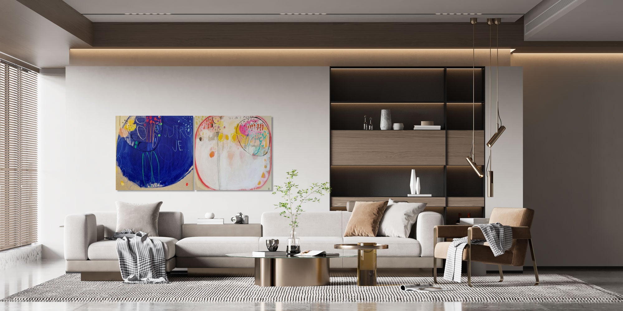 You and I and Music... (diptych) 80x160