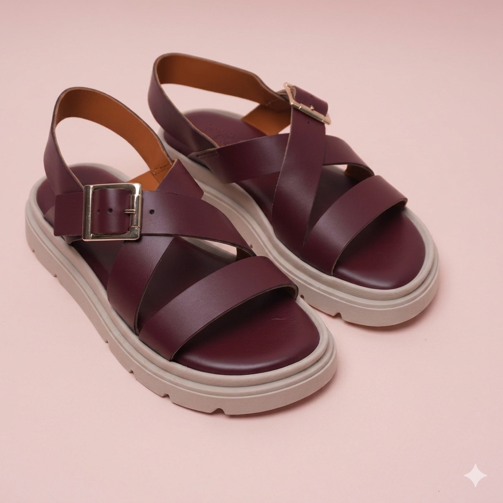 Tiziana Bordeaux Sandal