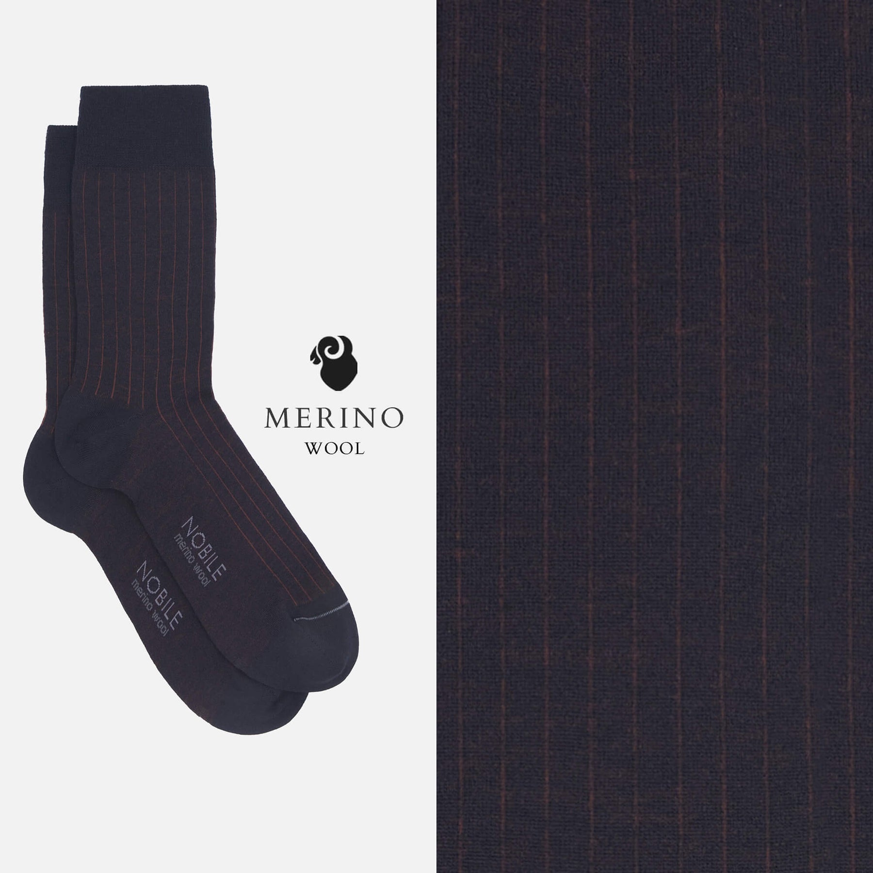 Tuscan Hills - Box of 6 Short Merino Wool Socks - Solid Color & Micro Rib