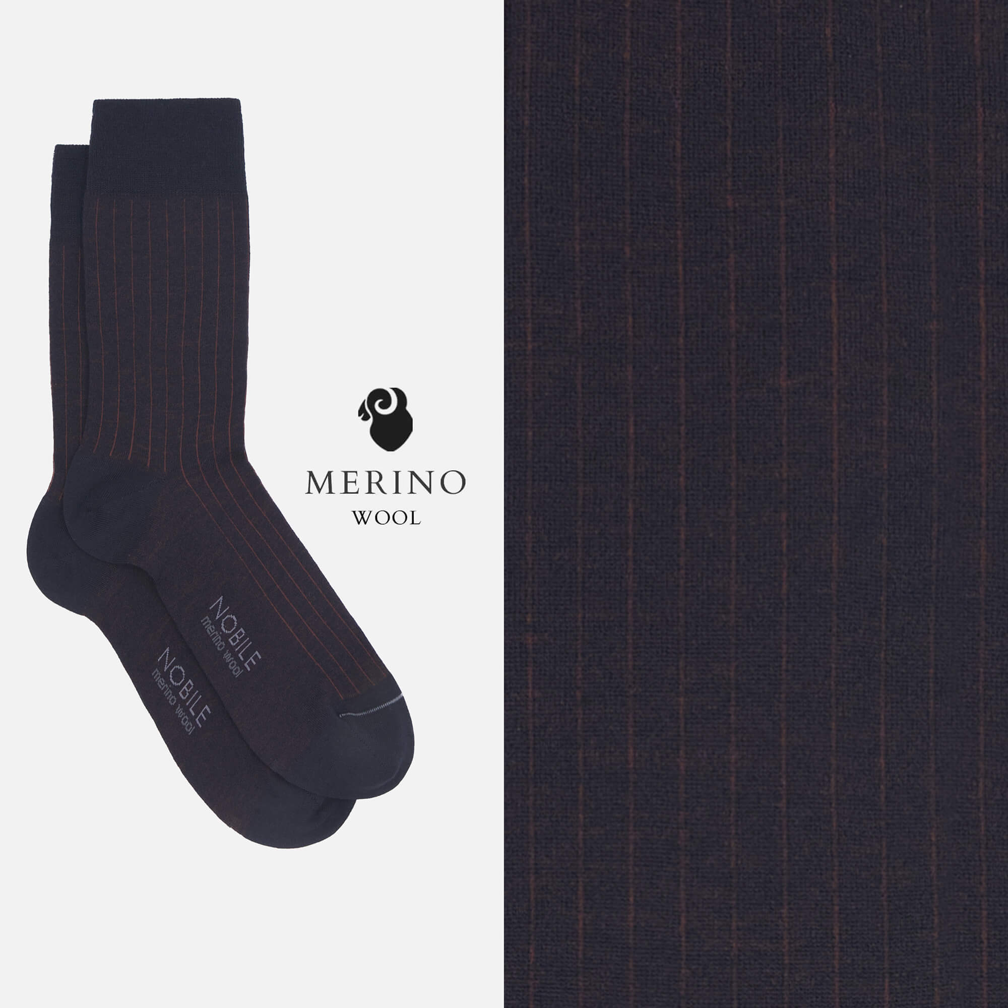 Tuscan Hills - Box of 6 Short Merino Wool Socks - Solid Color & Micro Rib