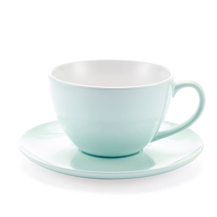 JUMBO MUG - RED CUP WITH SAUCER - TOUCH-MEL