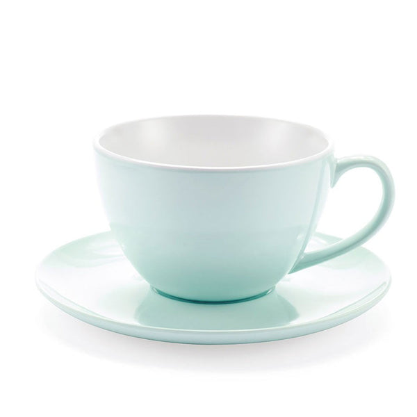 Jumbo Blue Mug - mug with saucer