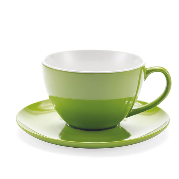 JUMBO MUG - TAZZA CON PIATTINO OLIVA- TOUCH-MEL