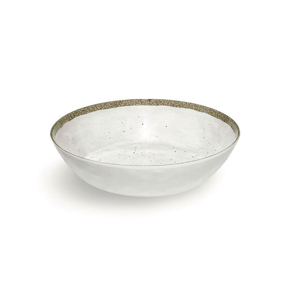 TERRAE WHITE - LOW BOWL - TOUCH-MEL