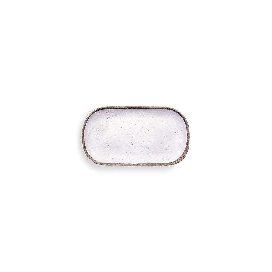 TERRAE WHITE - SMALL RECTANGULAR TRAY - TOUCH-MEL