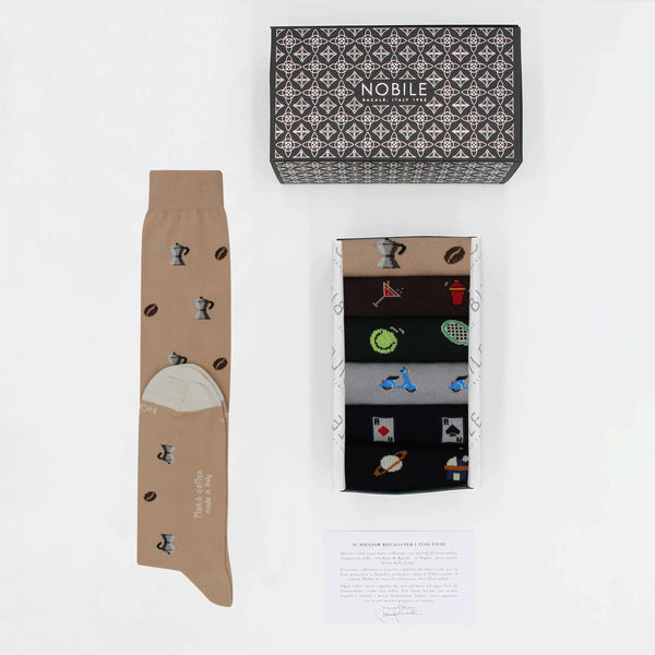 Author's Patterns - Box of 6 Long Cotton Makò Socks