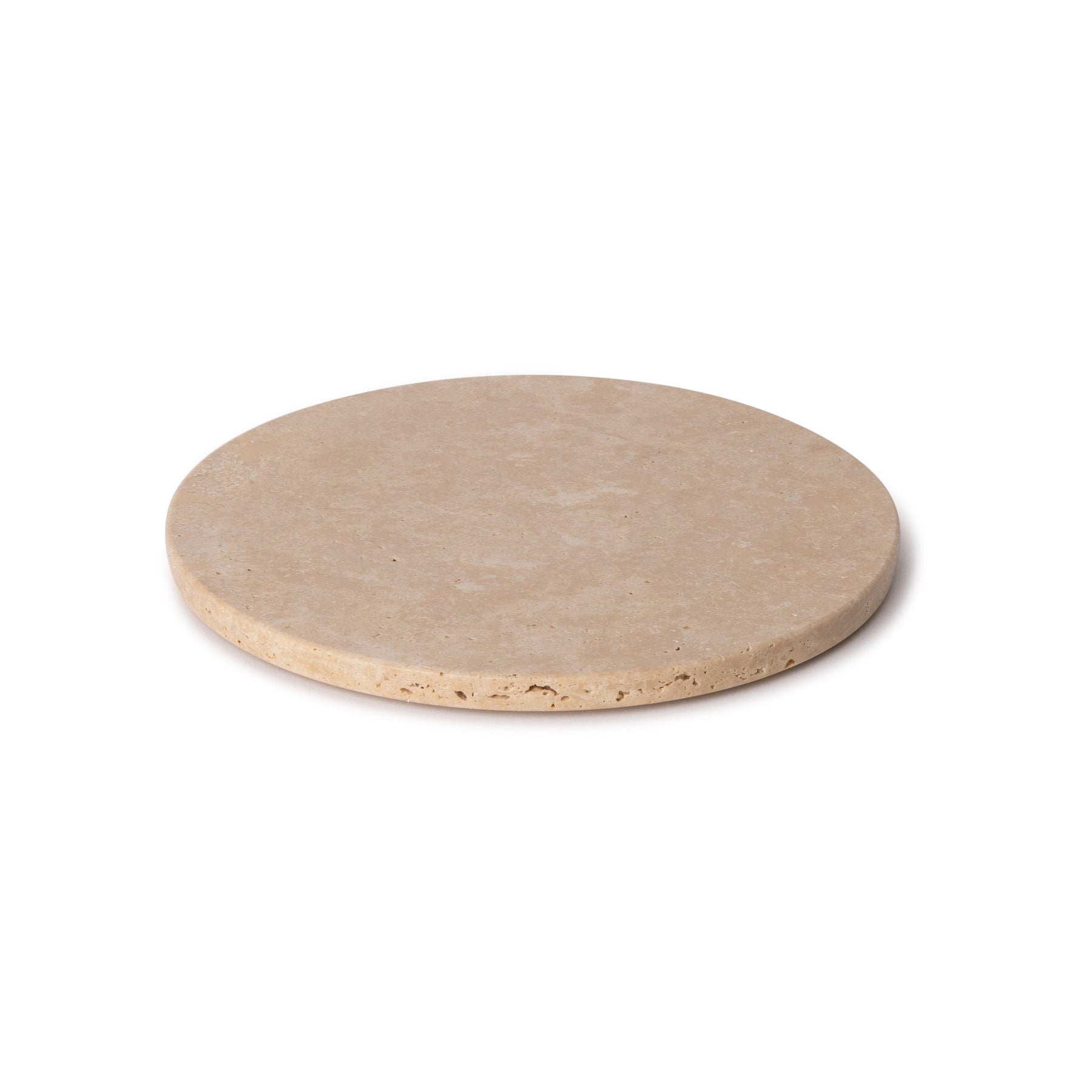 Travertine Round Tray Ø20cm