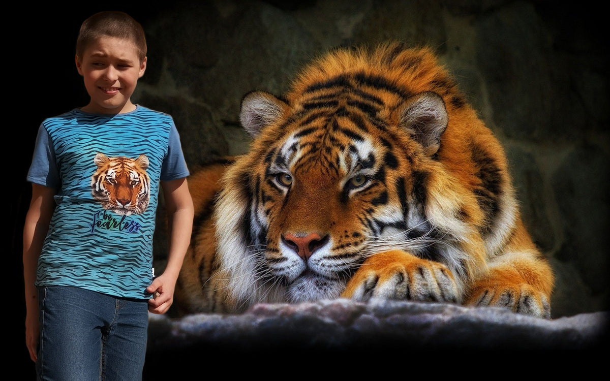 Chlapecké tričko Tiger Head IKAB