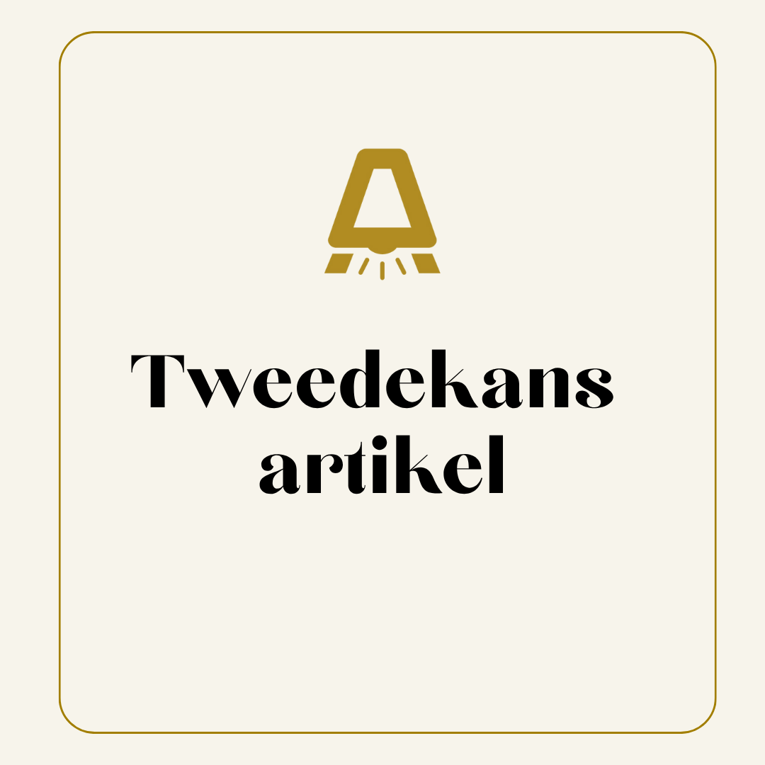 Productfoto met melding ‘Tweede Kans’: Vervangende verpakking, lichtbeschadigde of zwaar beschadigde artikelen.