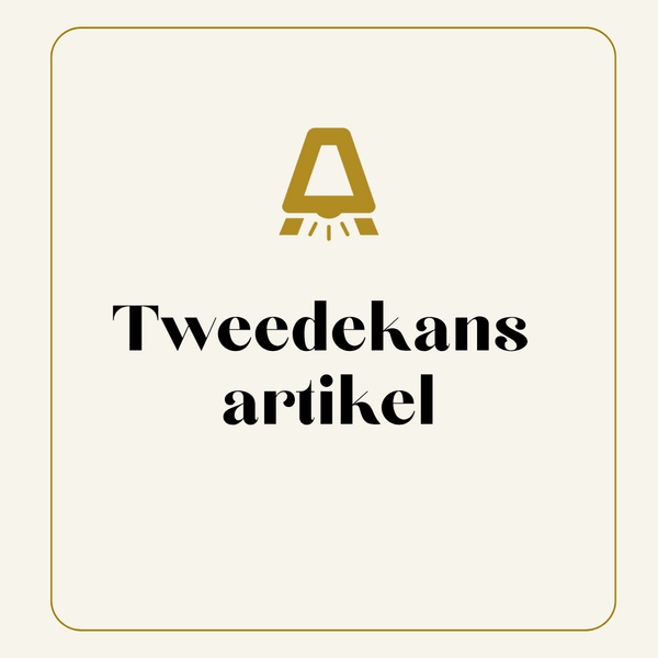 Productfoto met melding ‘Tweede Kans’: Vervangende verpakking, lichtbeschadigde of zwaar beschadigde artikelen.